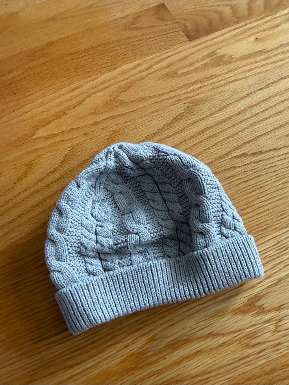 Carter's Light Gray Cable Knit Beanie Hat